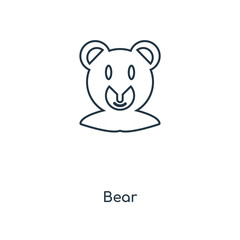 bear icon vector