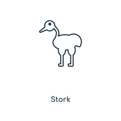 stork icon vector