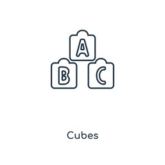 Fototapeta premium cubes icon vector