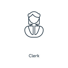 clerk icon vector