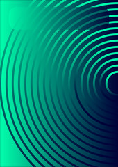 Abstract background or book cover created from blue and turquoise colors. and circle lines