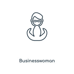 businesswoman icon vector