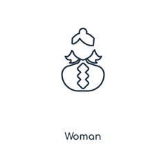 woman icon vector