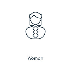 woman icon vector