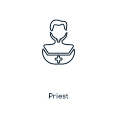 priest icon vector