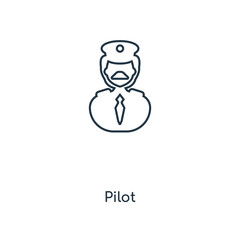 pilot icon vector