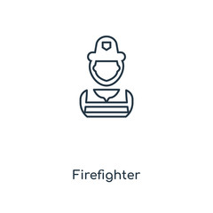 firefighter icon vector