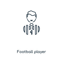 football player icon vector