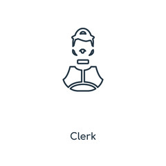 clerk icon vector