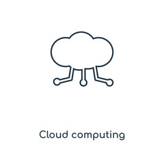 cloud computing icon vector