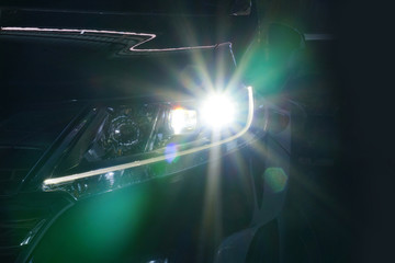 Angel eyes xenon headlight glowing optics lens