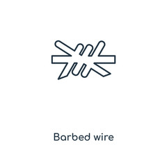 barbed wire icon vector