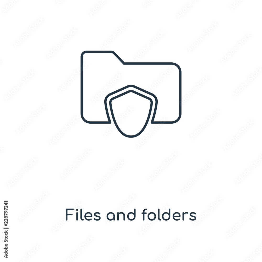 Poster files and folders icon vector