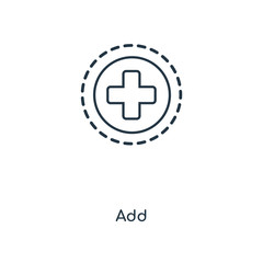 Fototapeta premium add icon vector