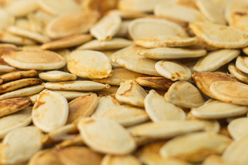 white,yellow pumpkin seeds