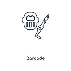 barcode icon vector