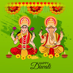 Obraz na płótnie Canvas Indian Light Festival of Diwali Celebration.