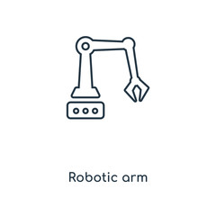 robotic arm icon vector