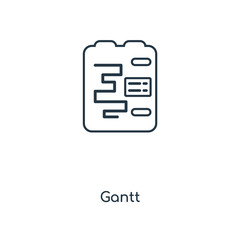 gantt icon vector