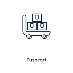 pushcart icon vector