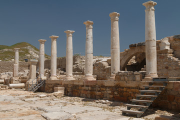 Ruins of the ancient town Tripolis on the Meander, Turkey