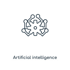 artificial intelligence icon vector