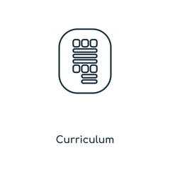 curriculum icon vector