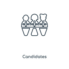 candidates icon vector