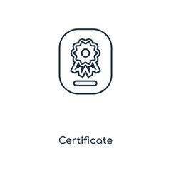 certificate icon vector