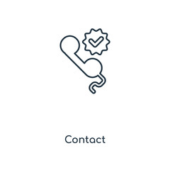 contact icon vector