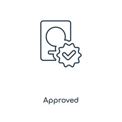 approved icon vector