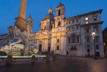 Fototapeta na wymiar Rome, Italy: Piazza Navona