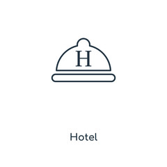 hotel sign icon vector