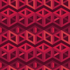 Seamless abstract geometric pattern. 3D cubes. Mosaic texture. Can be used for wallpaper, textile, invitation card, wrapping, web page background.