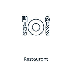 restaurant icon vector