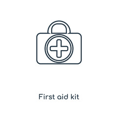 Obraz premium first aid kit icon vector