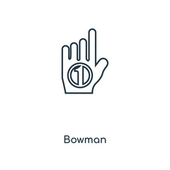bowman icon vector