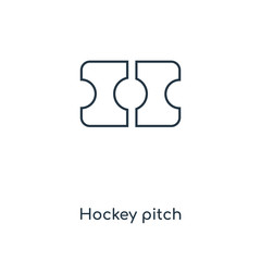 hockey pitch icon vector