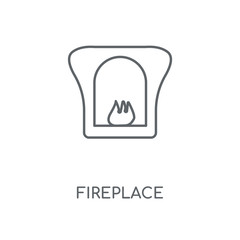 Fototapeta premium fireplace icon