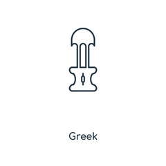greek icon vector
