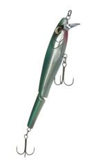 Fishing lure on white background. Artificial bait