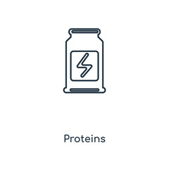proteins icon vector