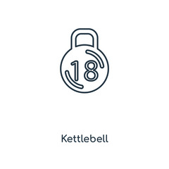 kettlebell icon vector