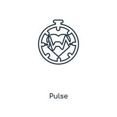 pulse icon vector