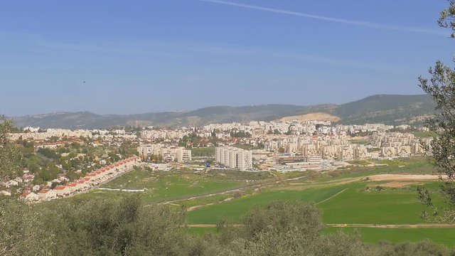 Zooming on Beit Shemesh from mount