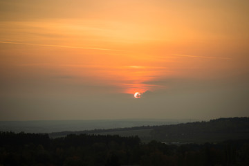 Obraz premium sunset in autumn