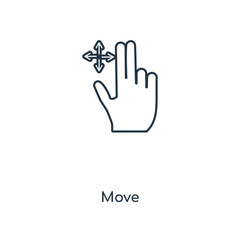 Fototapeta premium move icon vector