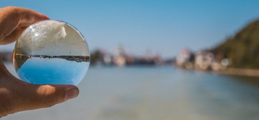 Beautiful view at Passau - Danube - Bavaria - Germany