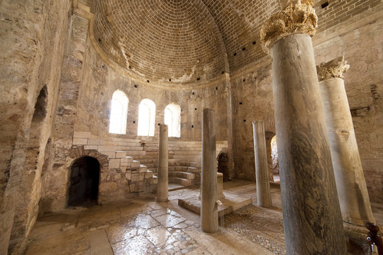 Interior of the St. Nicholas Church (Santa claus) in Demre Turkey.