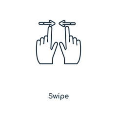swipe icon vector
